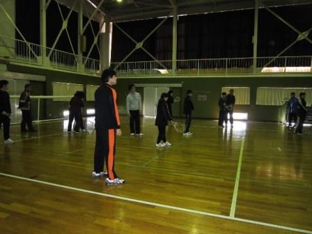 ラケットの振り方の練習
